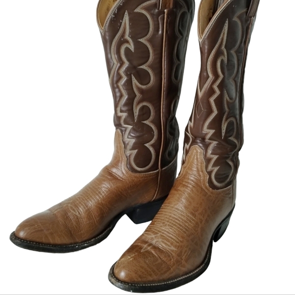 Tony Lama Cowboy Boots‎ #8052- 2 tone Mens 6